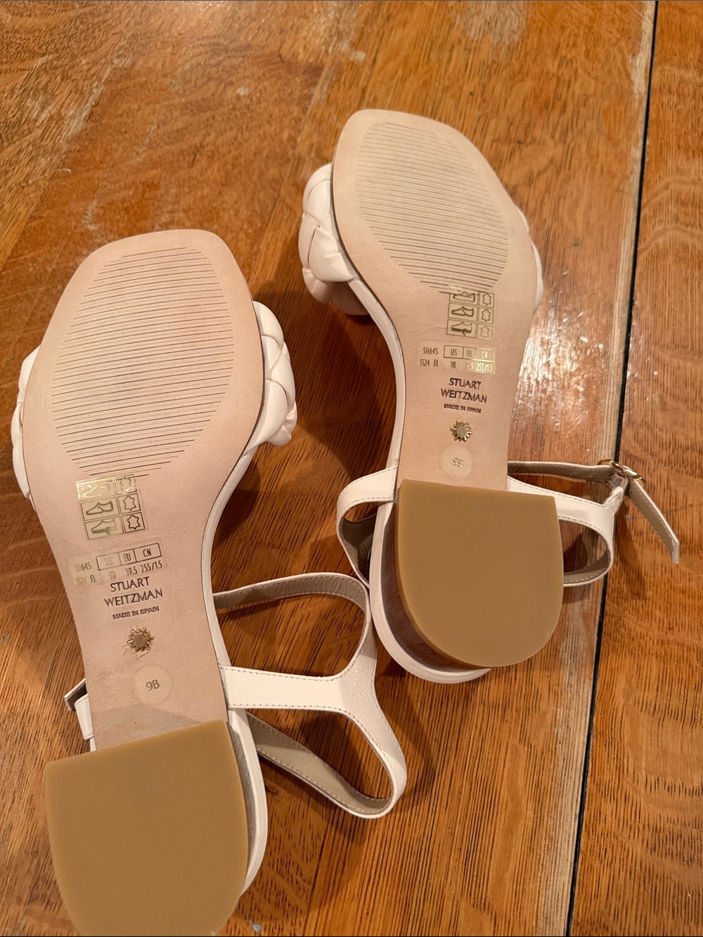 NEW! Stuart Weitzman Ivory Braida 35mm Sandals - Picture 6 of 6